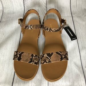 Express Snakeskin Sandal